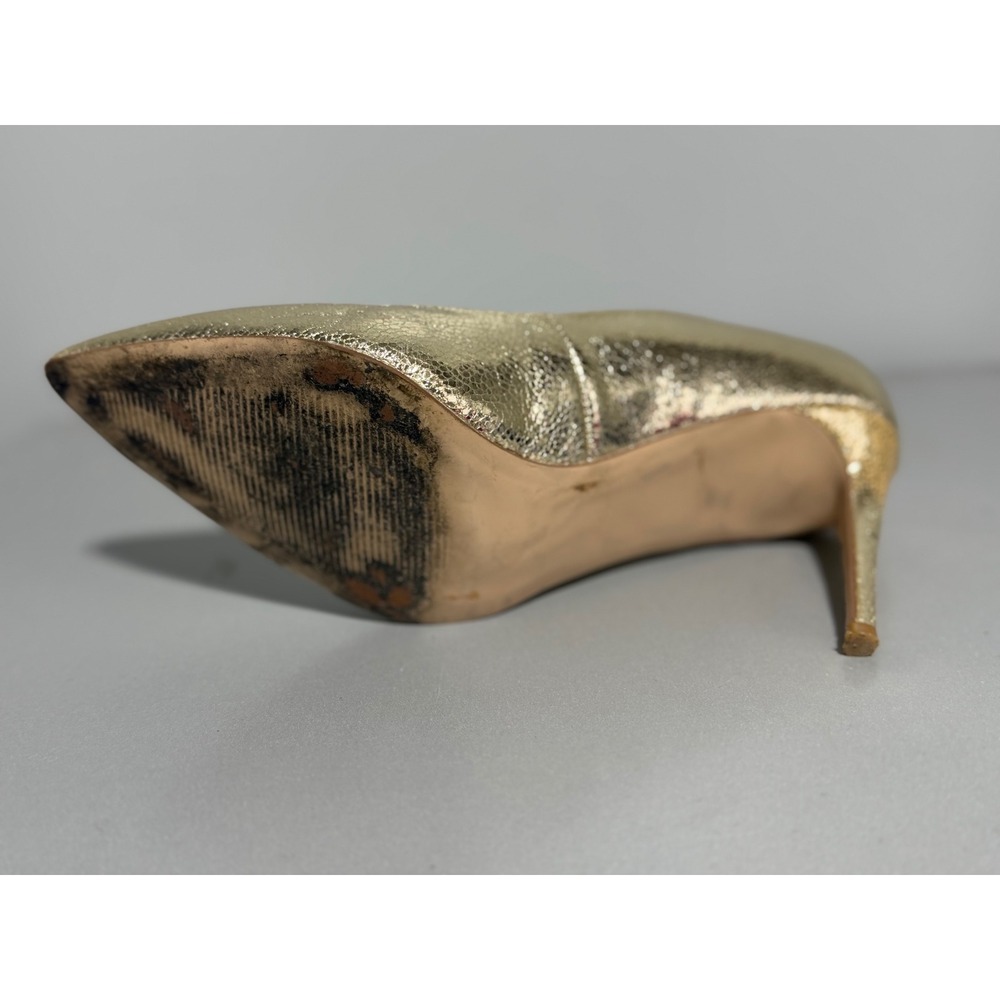 Steve Madden Luiza Gold Metallic Pointed Toe Stiletto Pumps Women's Size 8M - Picture 7 of 11